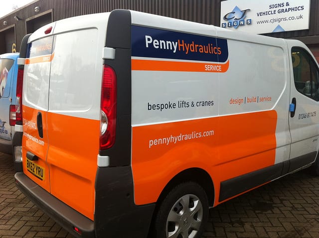 Penny-Hydrauics-van-wrapping