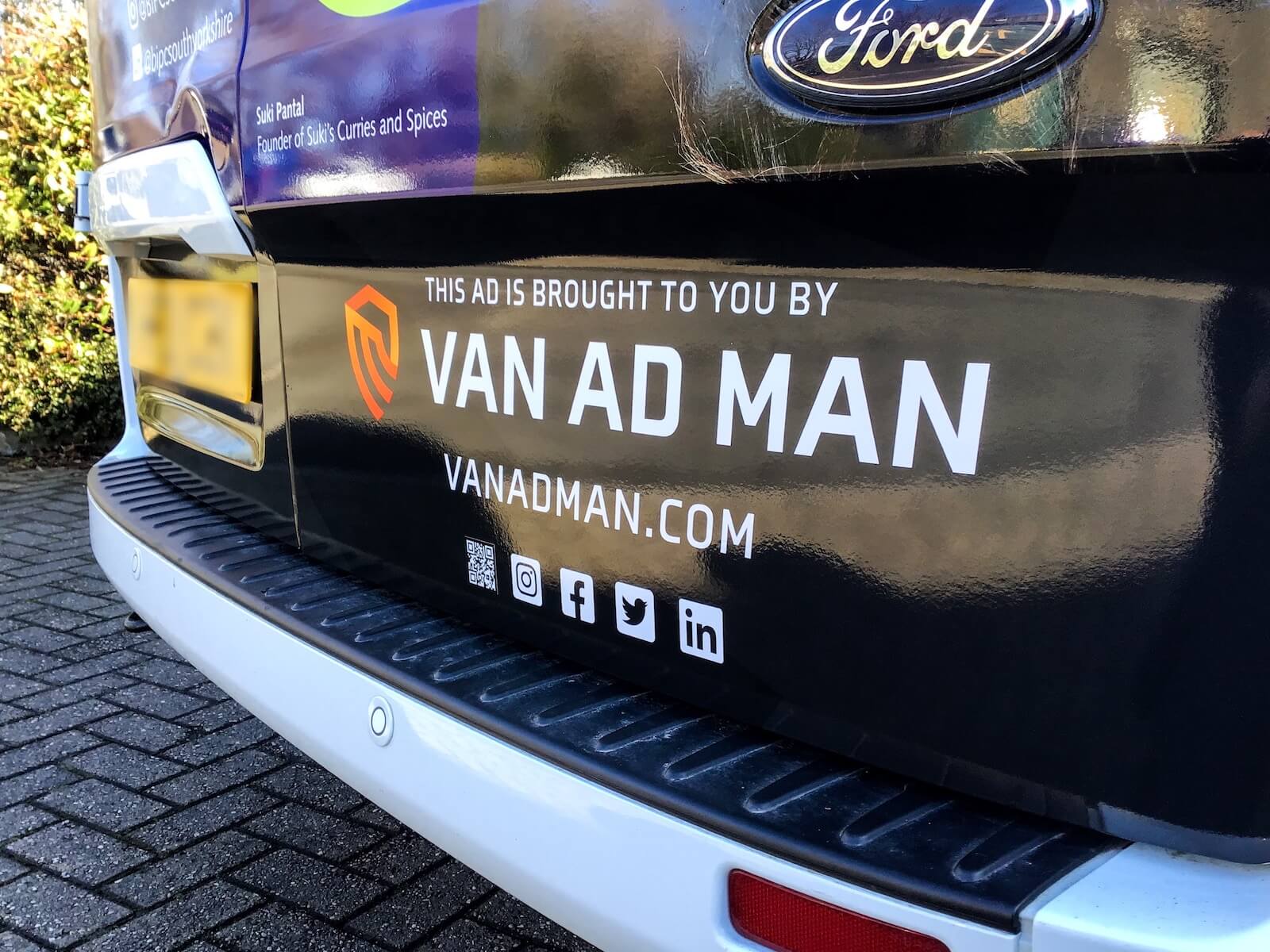 Latest rear door wraps for Van AD Man