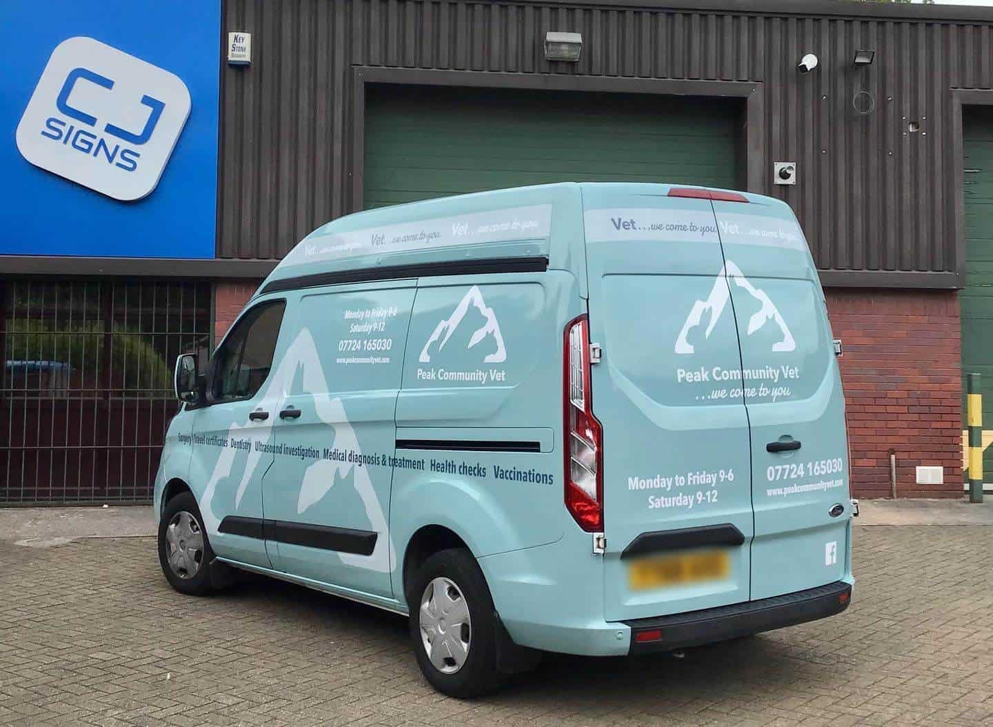 Van Sign Writing in Sheffield South Yorkshire