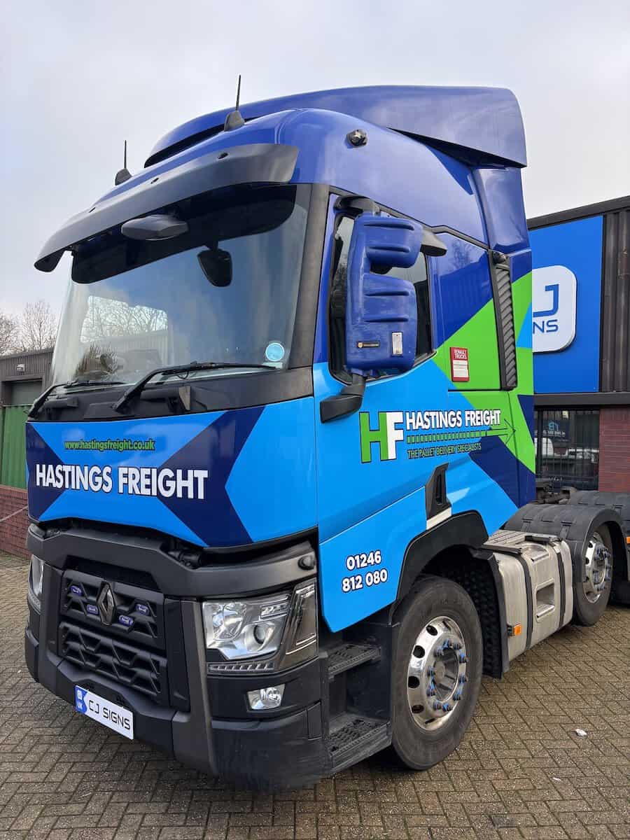 Fleet lorry wrapping and HGV branding services in Chesterfield