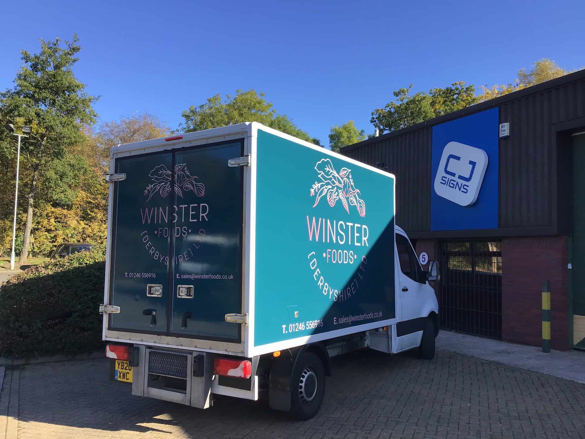 HGV wraps and commercial vehicle graphics in Chesterfield